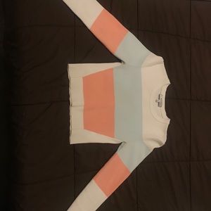 Milky Color Block Long Sleeve